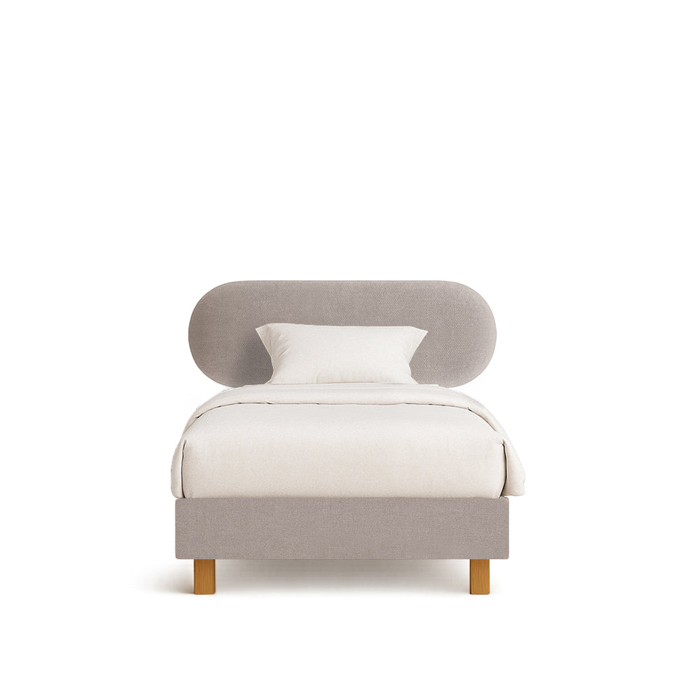 Newby | 4ft Small Double | Capsule-Shaped | Upholstered Headboard
