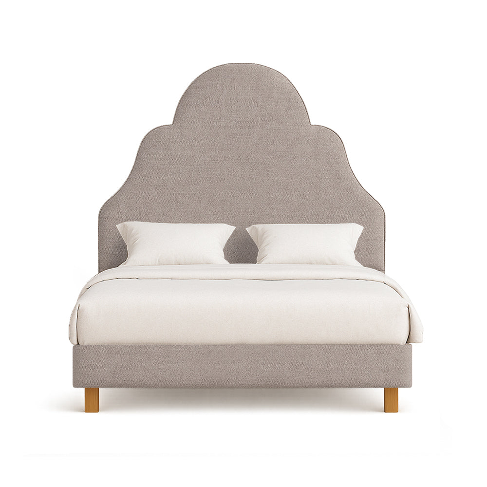 Westwood | European Double 140cm | Tiered Arch | Shaped Upholstered Headboard