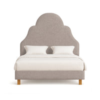 Westwood | European Double 140cm | Tiered Arch | Shaped Upholstered Headboard
