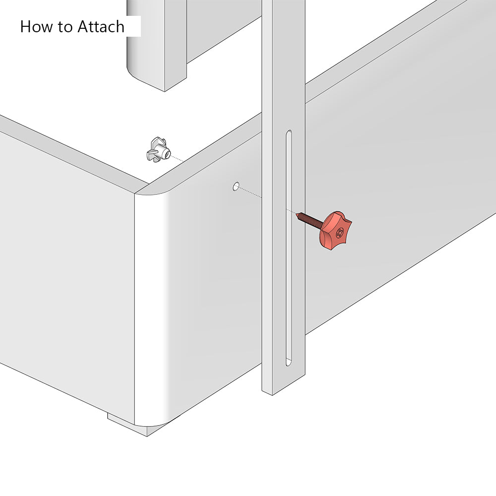 M8 x 90mm Metric Divan Bed Headboard Bolts (Pair)
