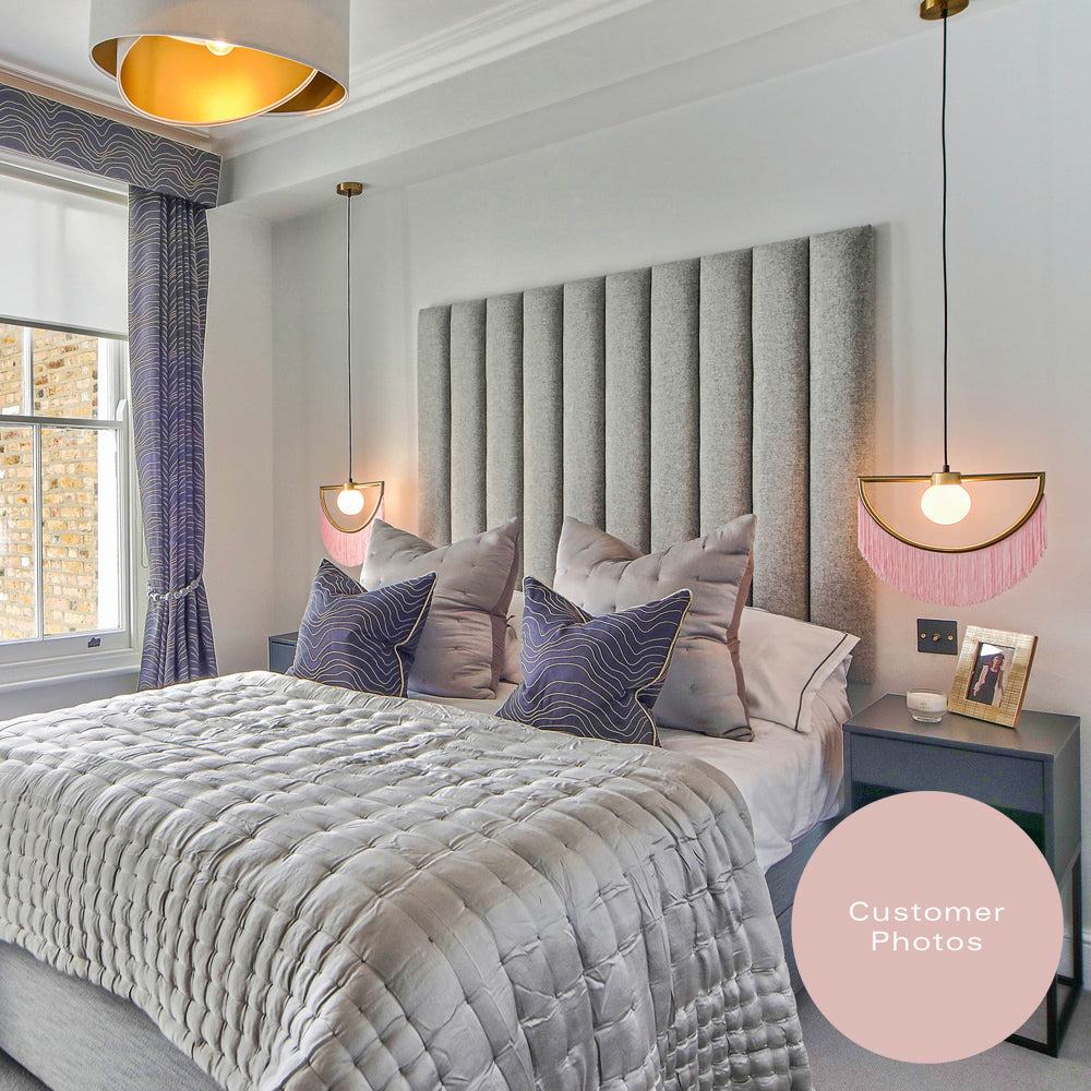 Staveley | Small Double 4ft | Vertical Fluted Panels | Upholstered Headboard