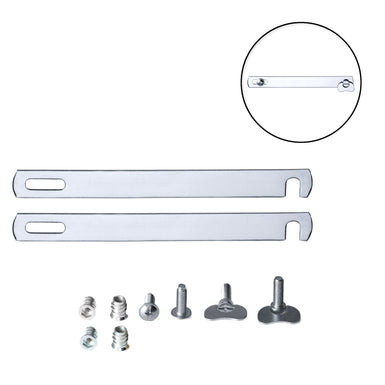 220mm Nickel Plated Divan Bed Linking Bars Kit