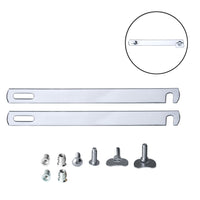 245mm Nickel Plated Divan Bed Linking Bars Kit