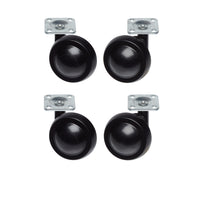 Metal Shepherd Ball Casters / Castors - Black - Various Fittings