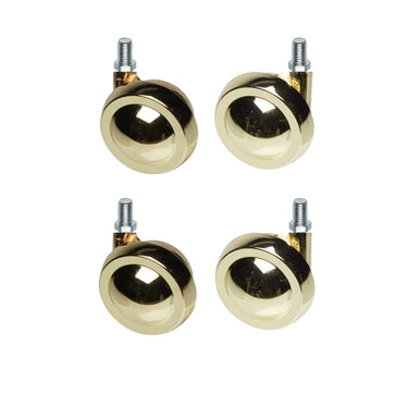 Metal Shepherd Ball Casters / Castors - Brass - Various Fittings
