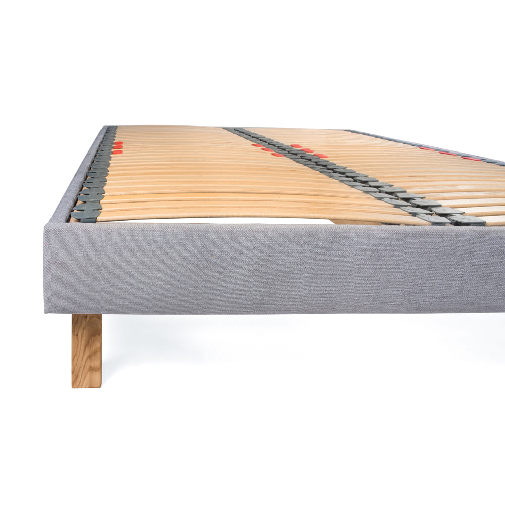 Goring European King 160cm Upholstered Bed Frame with Interchangeable Bed Legs