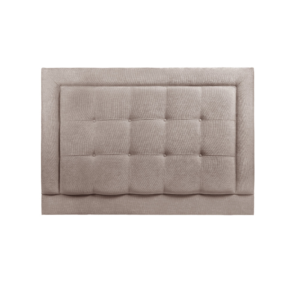 Dufton | Small Double 4ft | Buttoned Squares with Piped Border | Upholstered Headboard