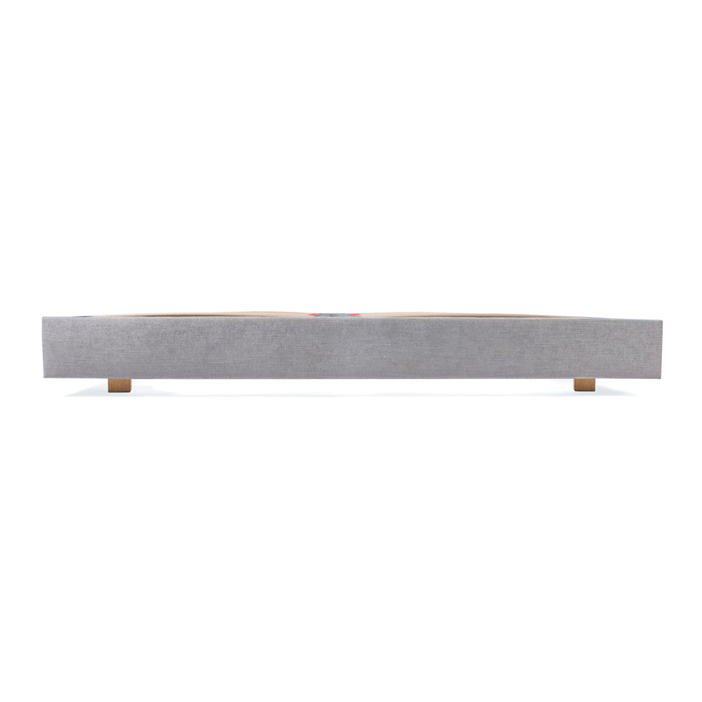 Hempel 4ft Small Double Low Platform Upholstered Bed Frame