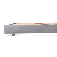 Hempel European King Size 160cm Low Platform Upholstered Bed Frame