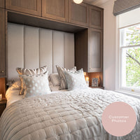 Landmark Upholstered Headboard with 5 Vertical Flutes