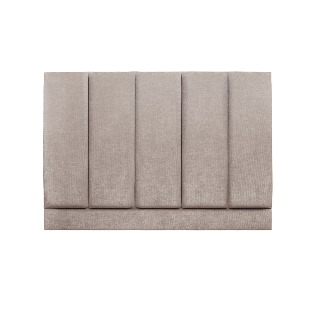 Langdale | UK Double 4ft 6 | Five Vertical-Flute | Upholstered Headboard