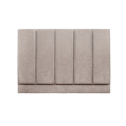 Langdale | UK Double 4ft 6 | Five Vertical-Flute | Upholstered Headboard