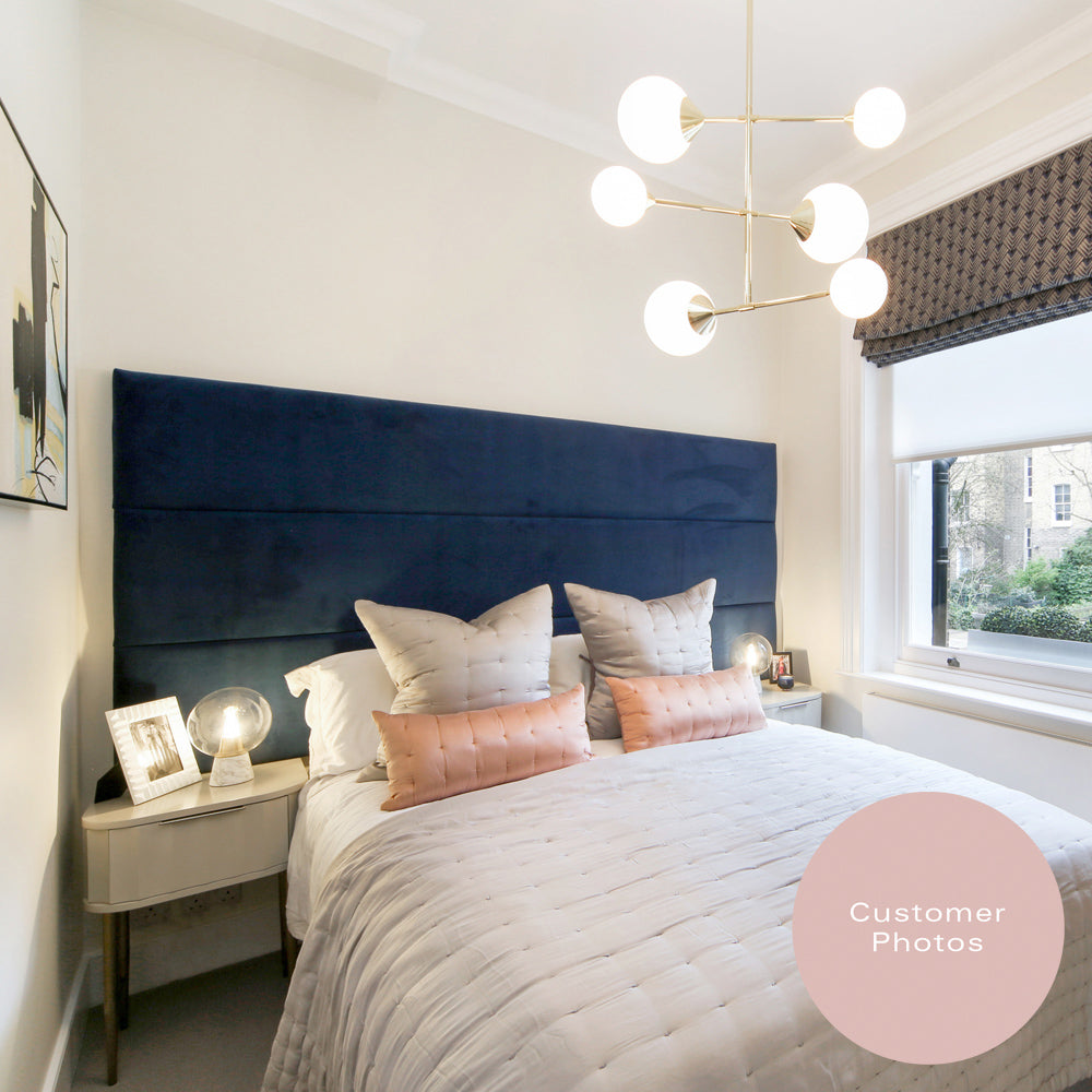 Keswick | UK Double 4ft 6 | Three Horizontal Panels | Upholstered Headboard