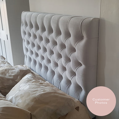 Montague 4ft 6 Double Deep Buttoned / Tufted Upholstered Headboard
