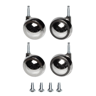 Metal Shepherd Ball Casters / Castors - Nickel - Various Fittings