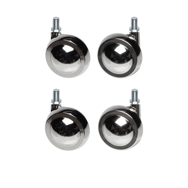 Metal Shepherd Ball Casters / Castors - Nickel - Various Fittings