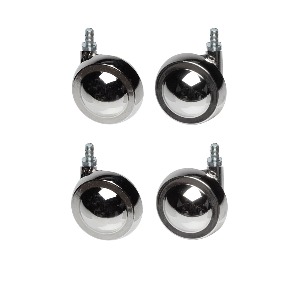 Metal Shepherd Ball Casters / Castors - Nickel - Various Fittings