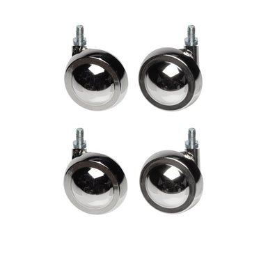 Metal Shepherd Ball Casters / Castors - Nickel - Various Fittings