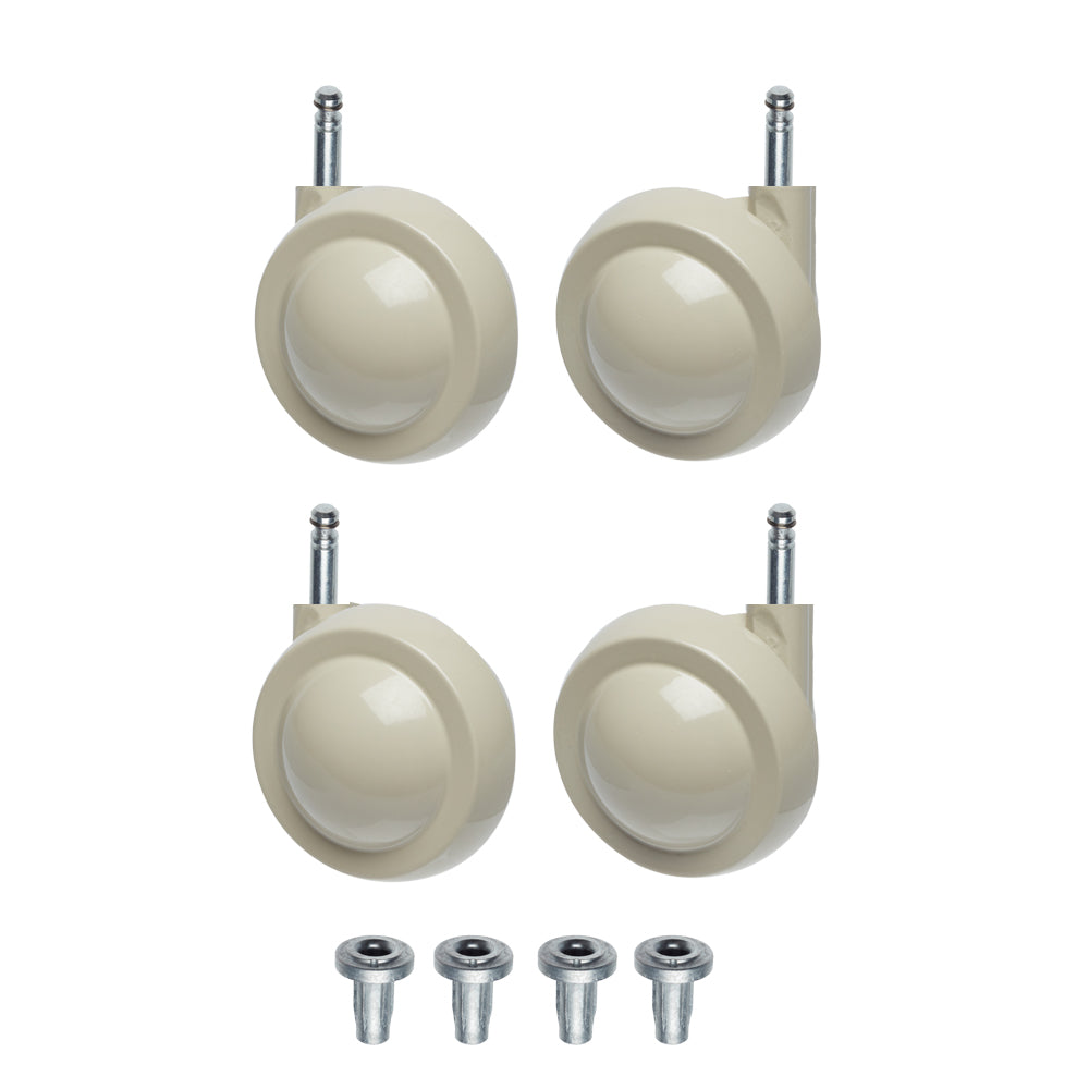 Metal Shepherd Ball Casters / Castors - Pebble - Various Fittings