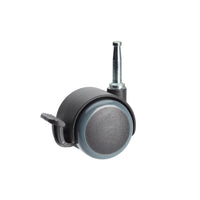 Premium Bed/ Furniture Twin Wheel Castors WITH Brake Designed for Hard Flooring  - Various Fittings