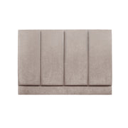 Kendal | UK Double 4ft 6 | Vertical Four-Flutes | Upholstered Headboard
