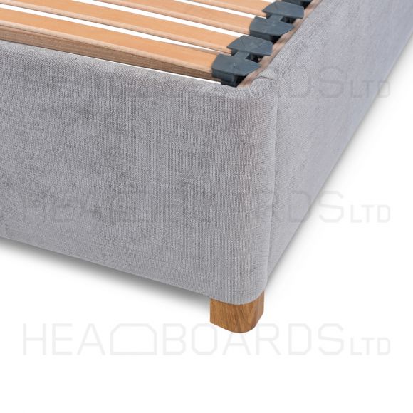 Beaumont European Double 1400mm Upholstered Bed Frame with Sprung Bed Slats