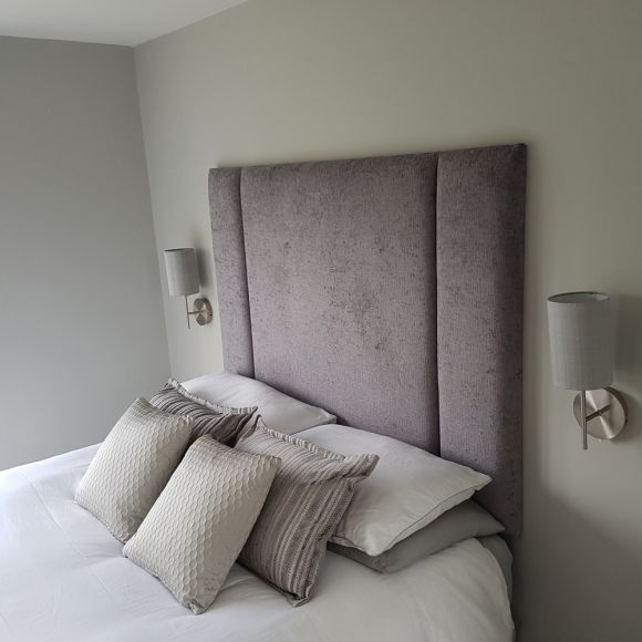 Tarnbrook | Small Single 2ft 6 | Central Panel with Twin Side Accents | Upholstered Headboard